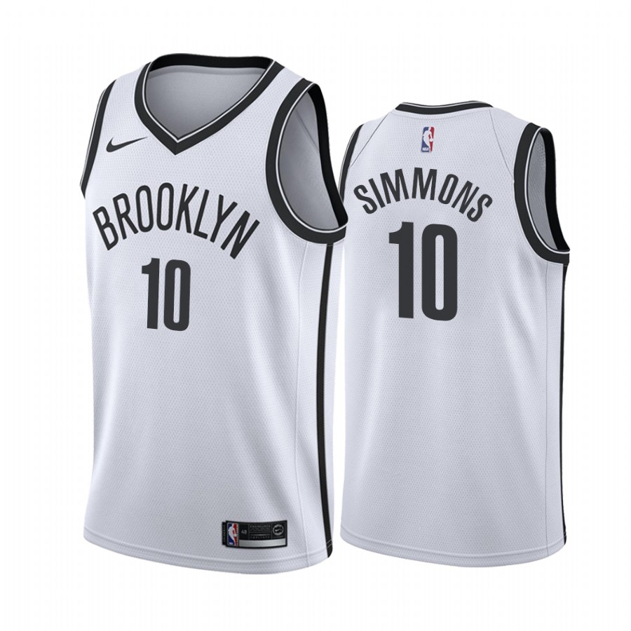 Ben Simmons Brooklyn Nets White #10 Association Edition Jersey 2022 Trade