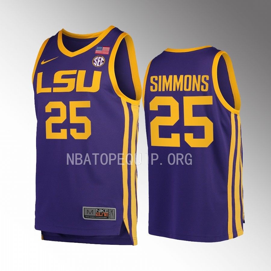 Ben Simmons LSU Tigers Purple Jersey College