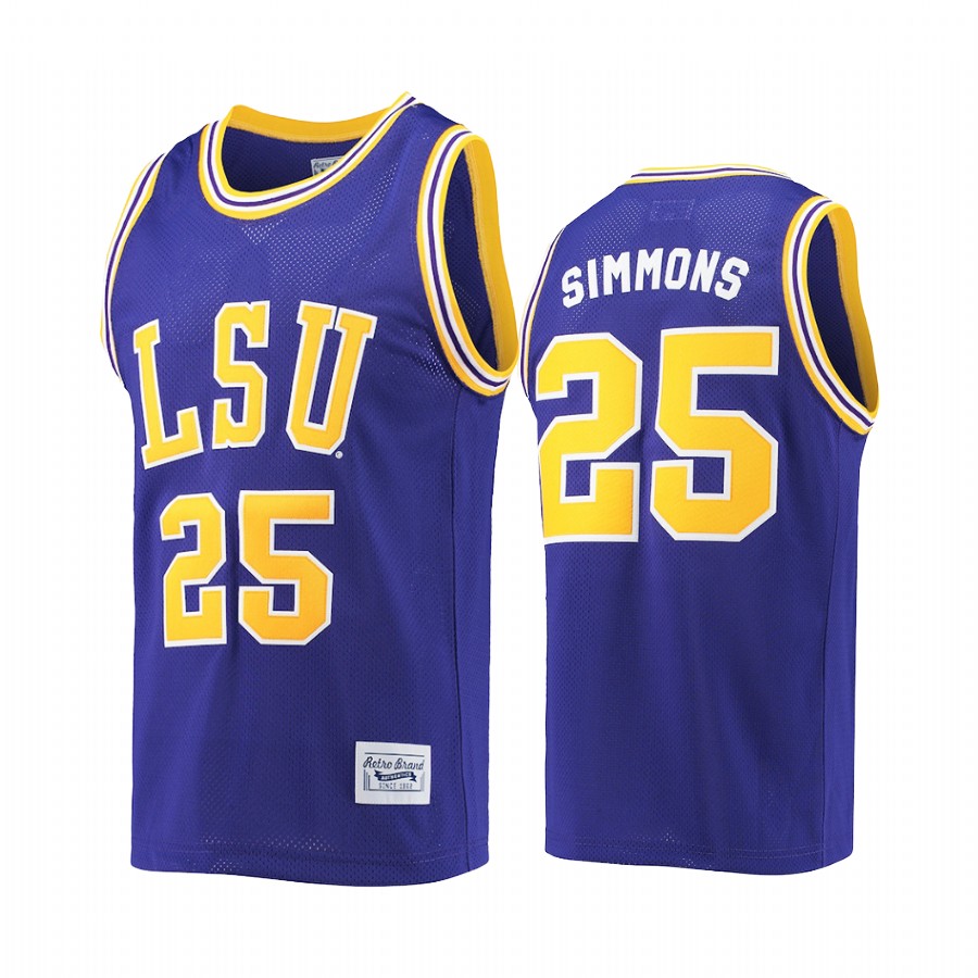 Ben Simmons LSU Tigers Purple Jersey Commemorative Classic