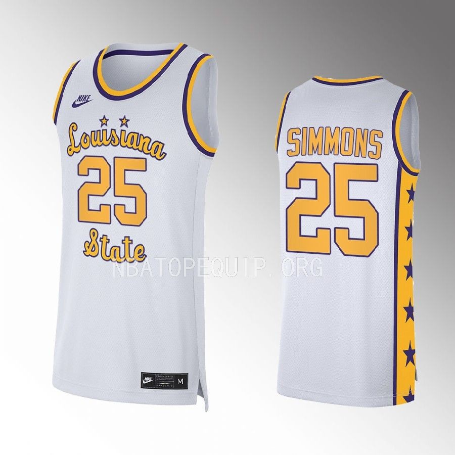 Ben Simmons LSU Tigers White Jersey