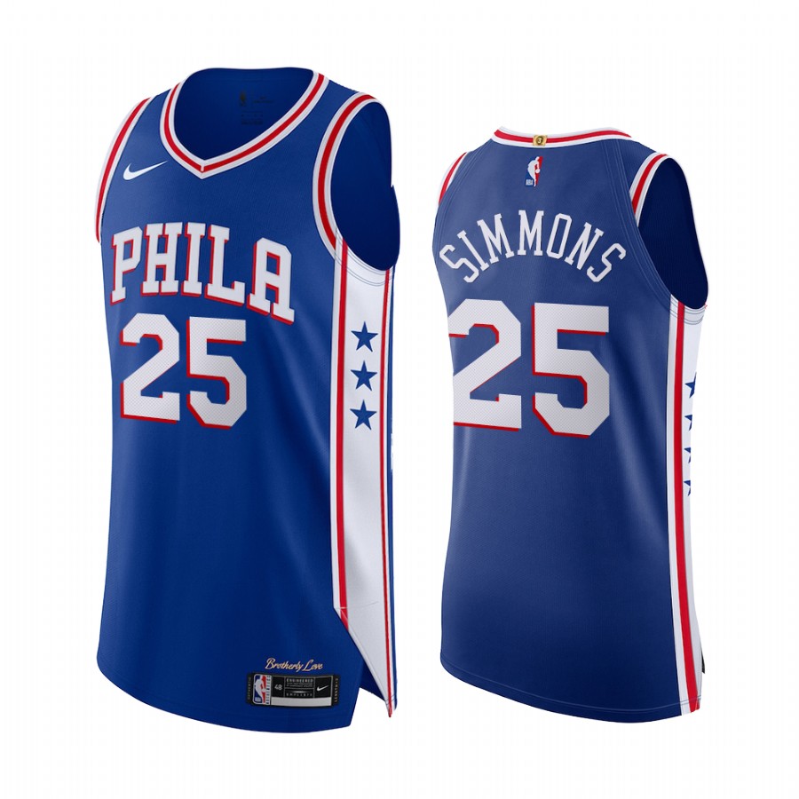 Ben Simmons Philadelphia 76ers Royal Icon 2020-21 Jersey