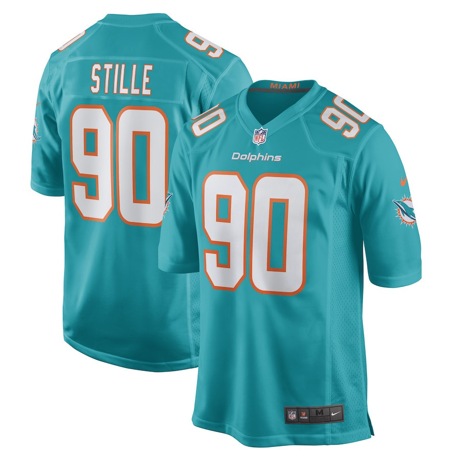 Ben Stille Miami Dolphins Stitched Jersey – Aqua