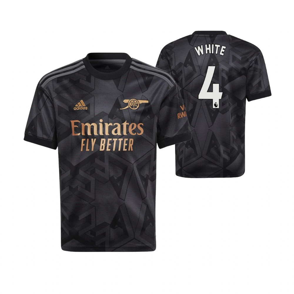 Ben White 4 Arsenal 2022/23  Away Soccer Jersey – Black