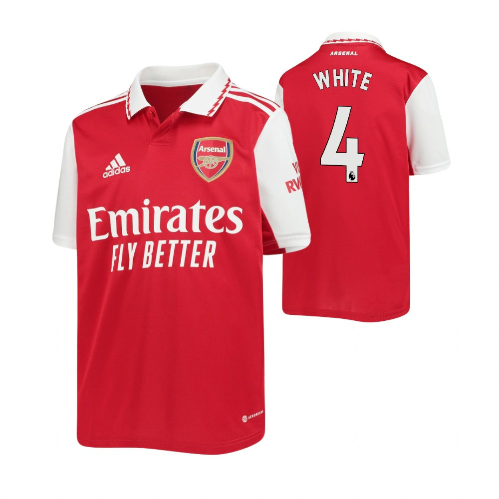 Ben White 4 Arsenal 2022/23  Home Soccer Jersey – Red