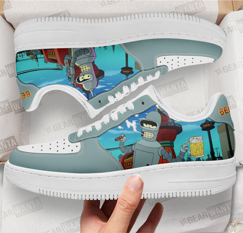 Bender Futurama Custom Air Sneakers