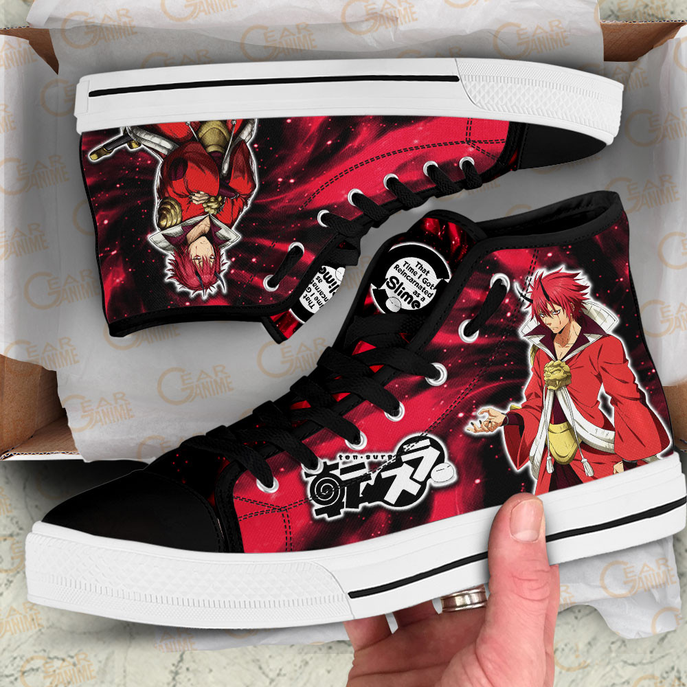 Benimaru High Top Shoes Custom Reincarnated as a Slime Anime Sneakers