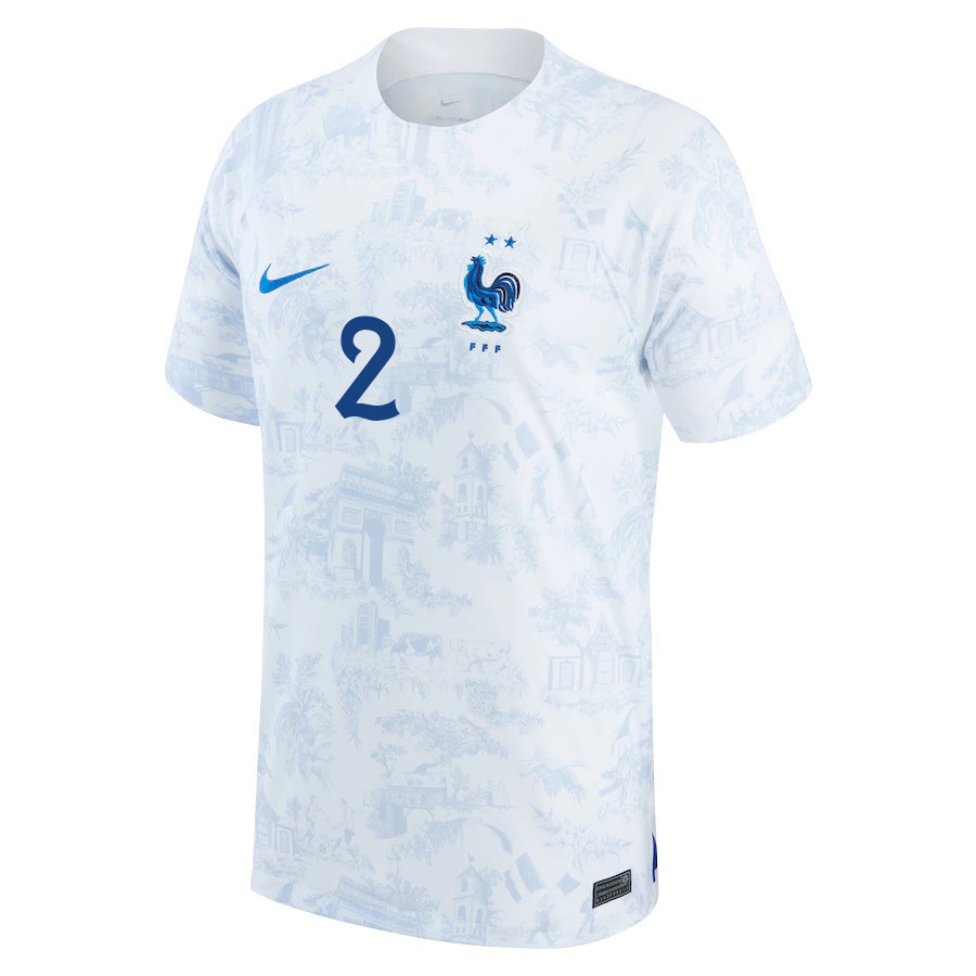 Benjamin Pavard 2 France National Team 2022-23 Qatar World Cup – Away  Soccer Jersey