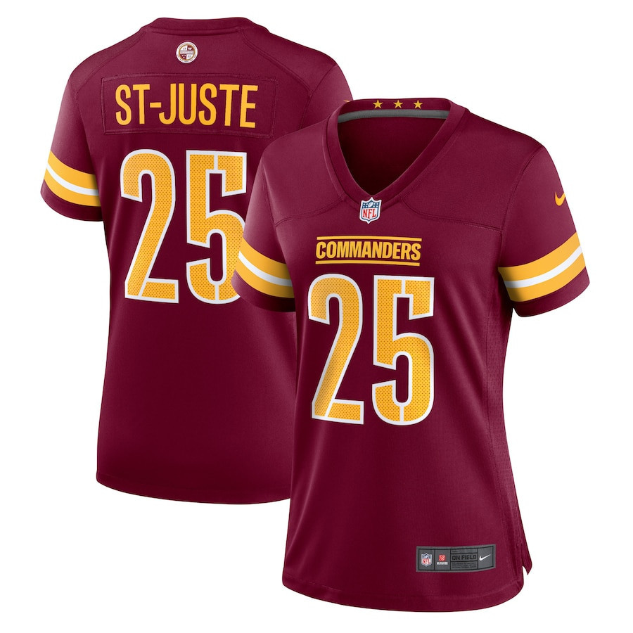 Benjamin St-Juste Washington Commanders Women’s Player Game Stitched Jersey – Burgundy