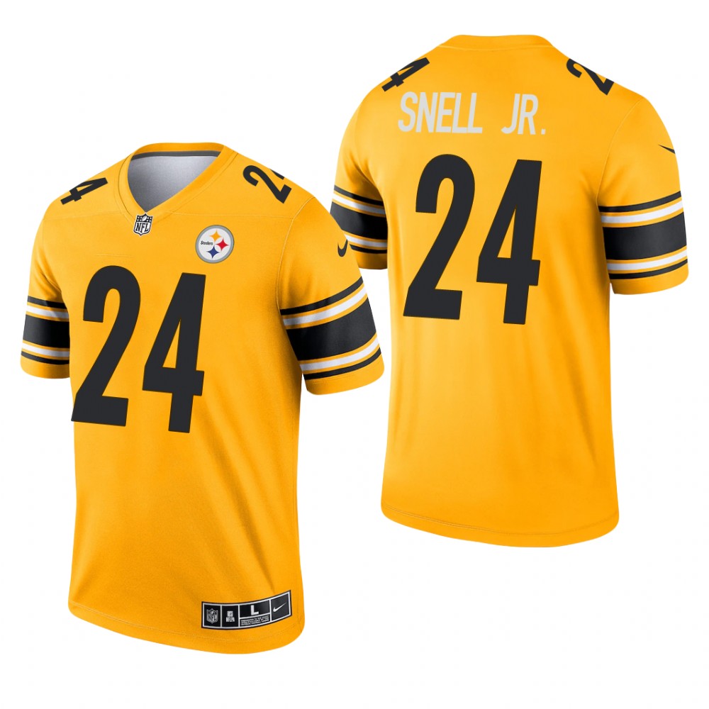 Benny Snell Jr. Pittsburgh Steelers Gold Jersey Inverted Legend – Men’s