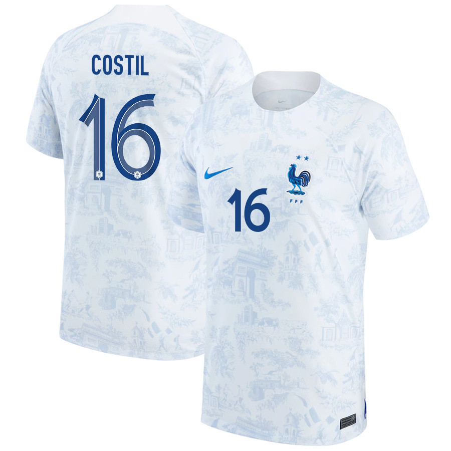 Benoît Costil 16 France National Team 2022-23 Qatar World Cup – Away  Soccer Jersey