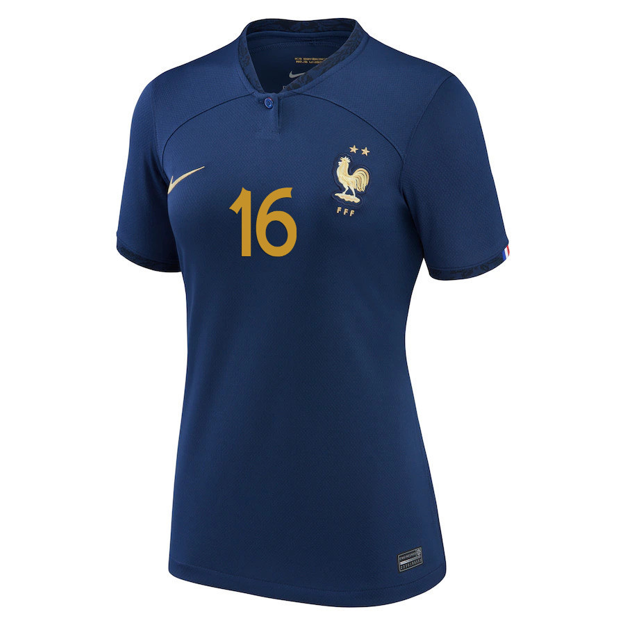Benoît Costil 16 France National Team 2022-23 Qatar World Cup – Home Women Soccer Jersey, Midnight Navy