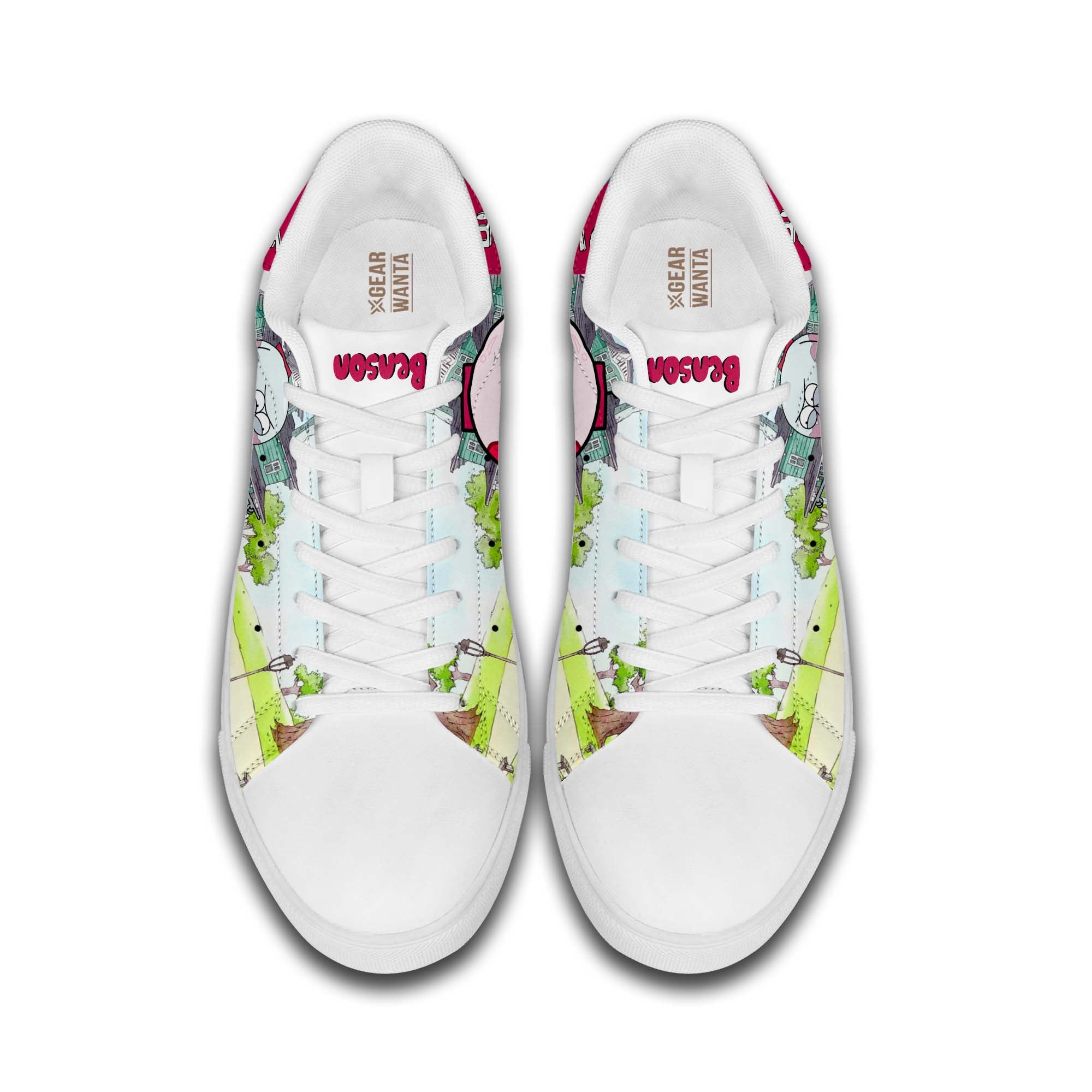 Benson Dunwoody Skate Shoes Custom Regular Show Cartoon Fans