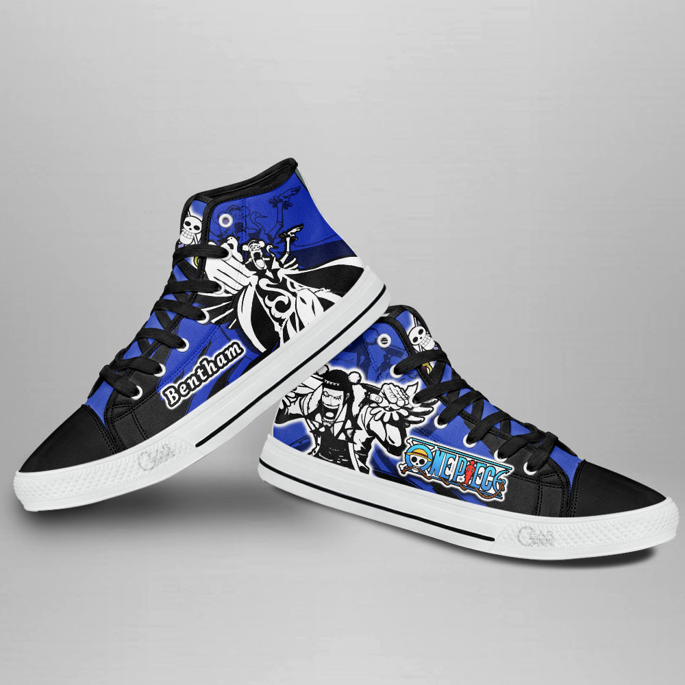 Bentham High Top Shoes One Piece Custom Anime Sneakers Mix Manga