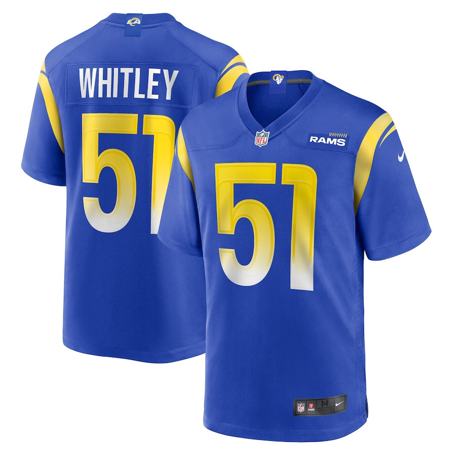 Benton Whitley Los Angeles Rams Stitched Jersey – Royal