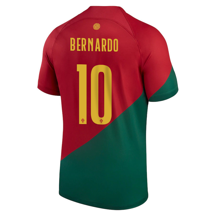 Bernardo Silva 10 FIFA World Cup Qatar 2022 Patch Portugal National Team – Home  Soccer Jersey