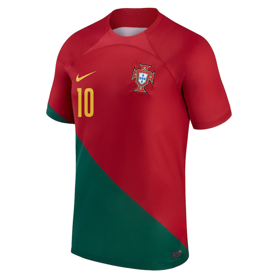 Bernardo Silva 10 FIFA World Cup Qatar 2022 Patch Portugal National Team – Home  Soccer Jersey