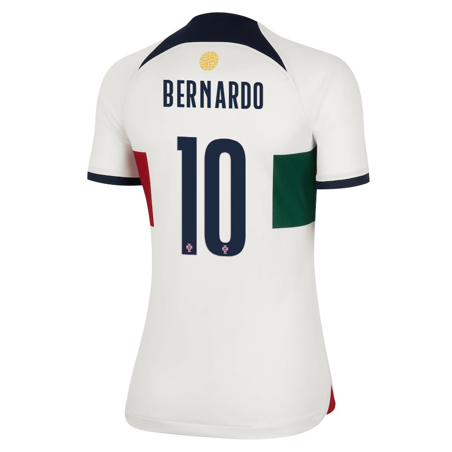 Bernardo Silva 10 Portugal National Team 2022-23 Qatar World Cup Women Soccer Jersey – Away