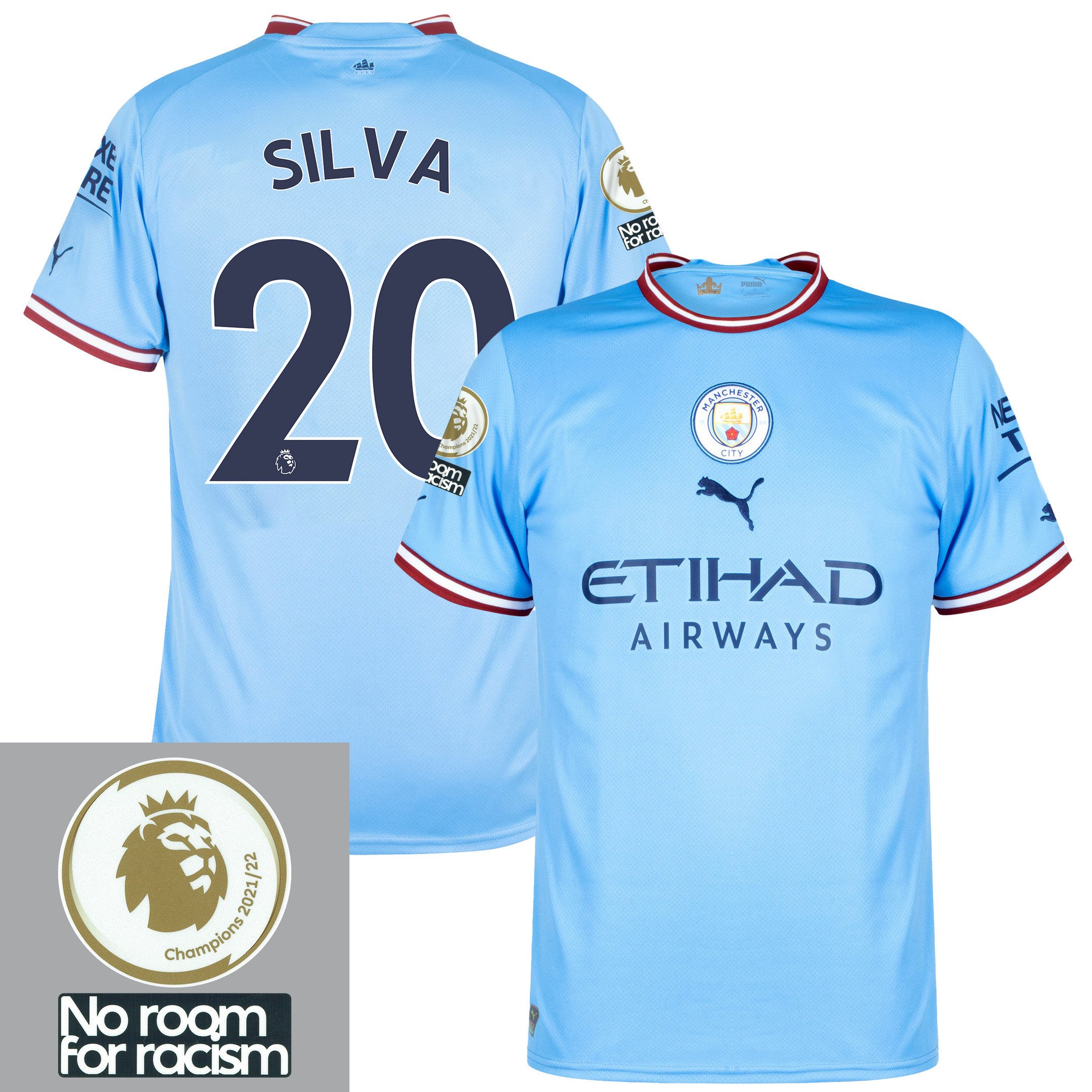 Bernardo Silva 20 Manchester City 2022-2023 Home Men Jersey – Sky Blue