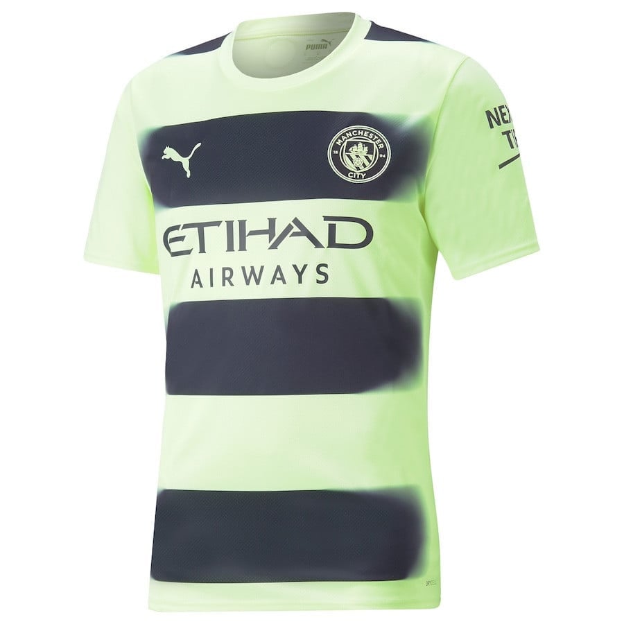 Bernardo Silva 20 Manchester City 2022-23 Third Youth Jersey – Neon Green
