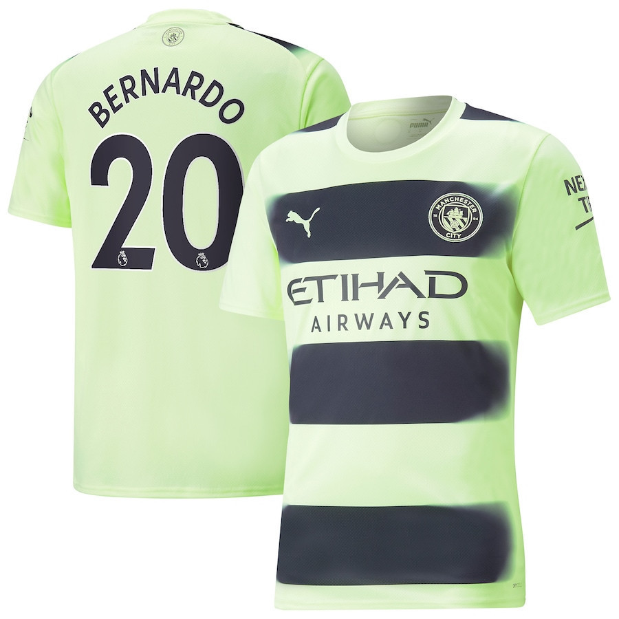 Bernardo Silva 20 Manchester City 2022/23 Third Men Soccer Jersey – Black