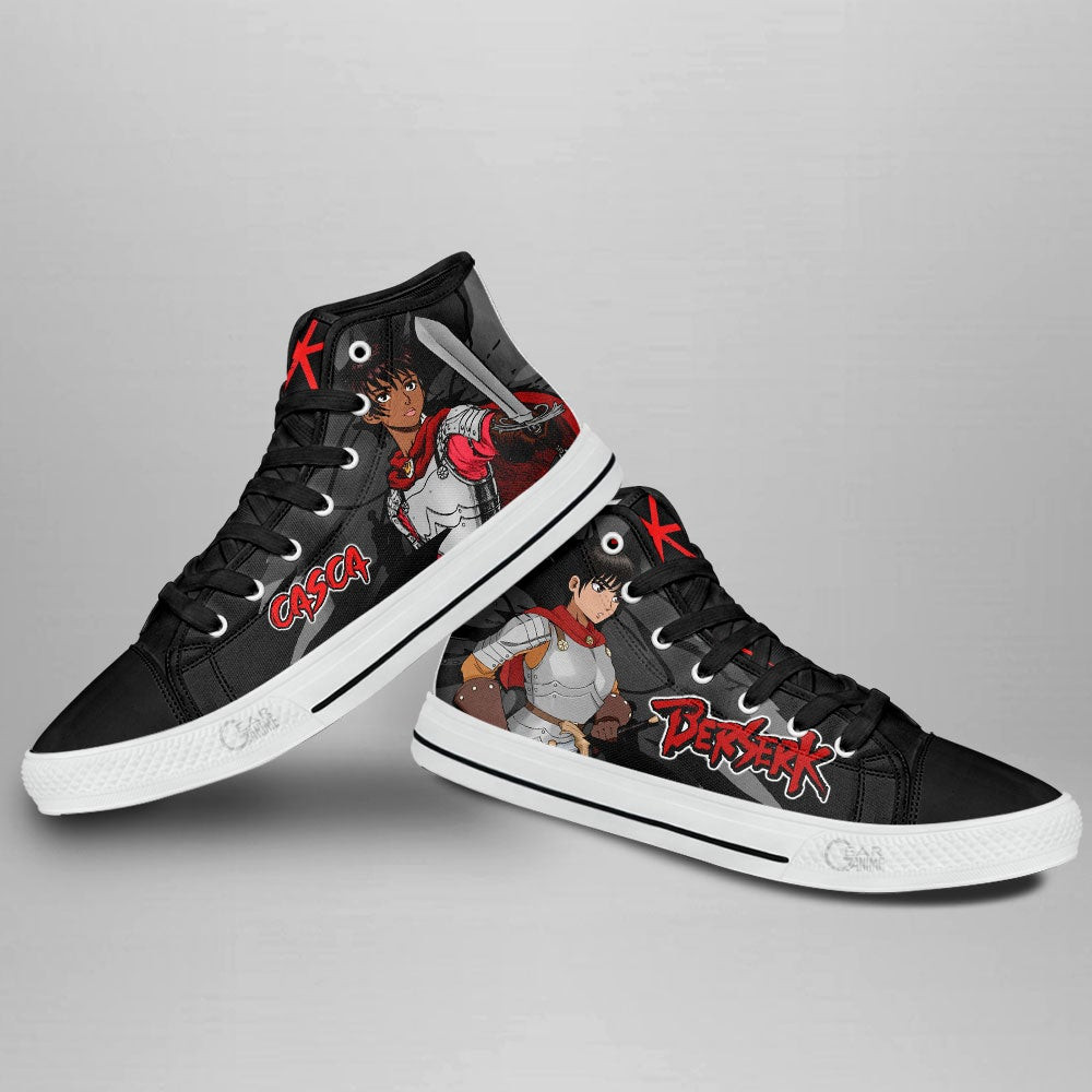 Berserk Casca High Top Shoes Custom Anime Sneakers