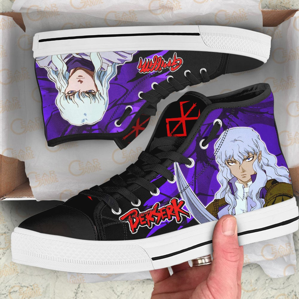 Berserk Griffith High Top Shoes Custom Anime Sneakers