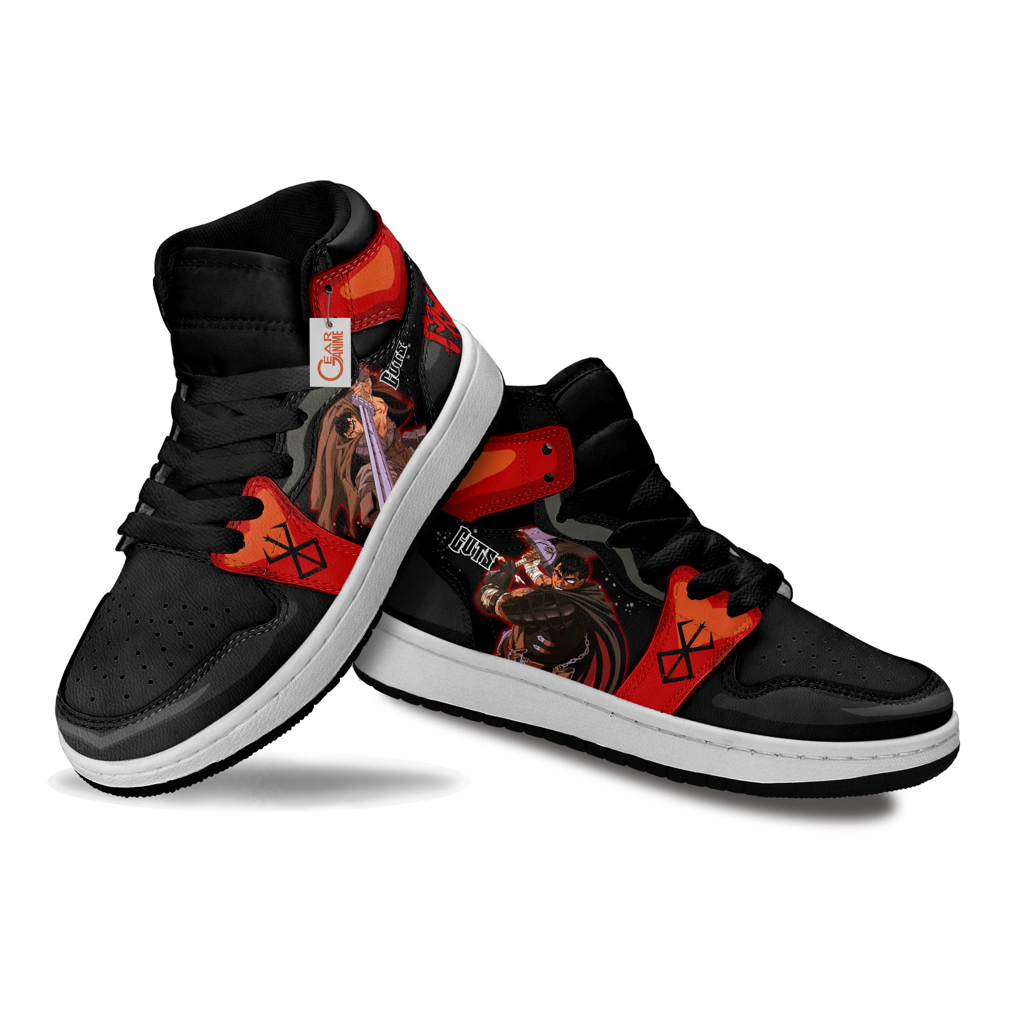 Berserk Guts Anime Custom Kids Sneakers