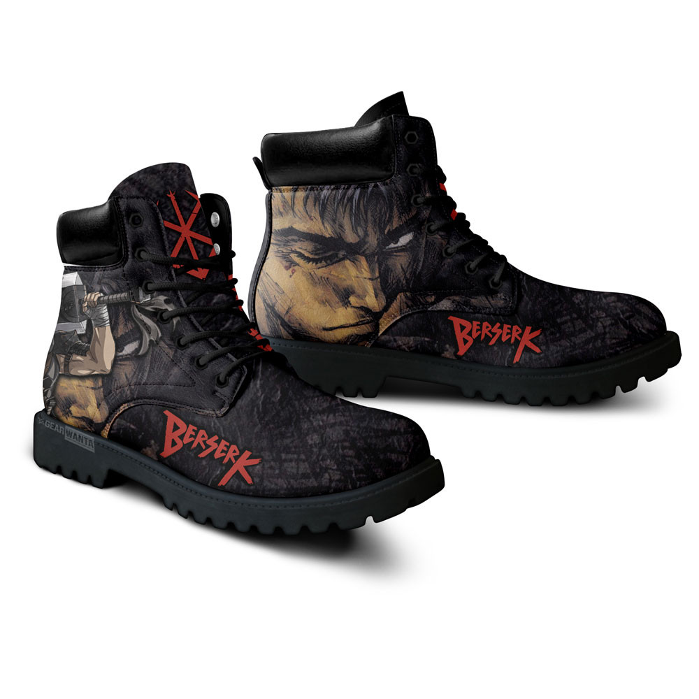 Berserk Guts Boots Custom Anime Shoes