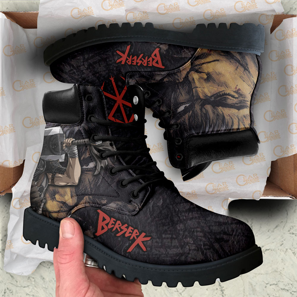 Berserk Guts Boots Custom Anime Shoes