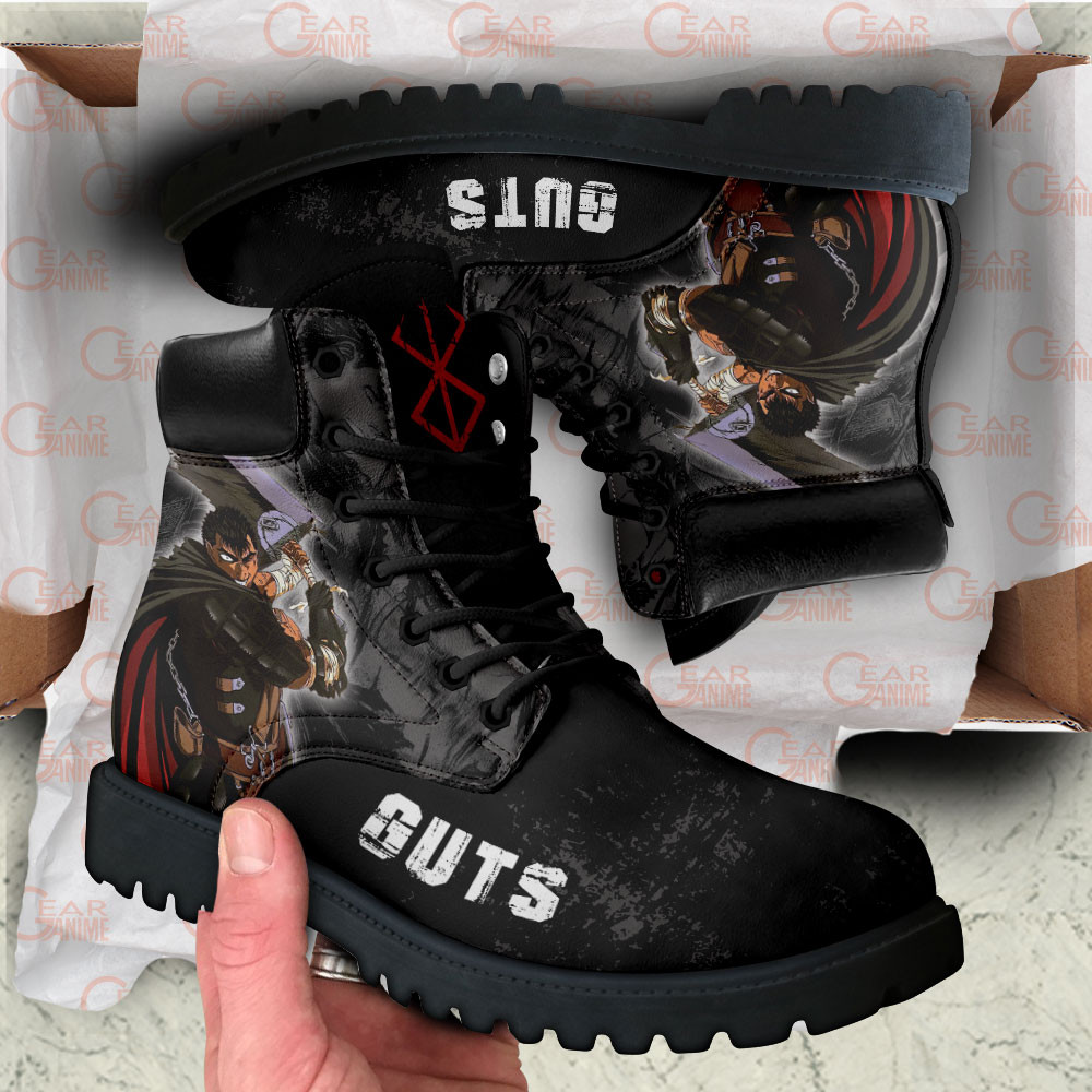 Berserk Guts Boots Custom Anime Shoes