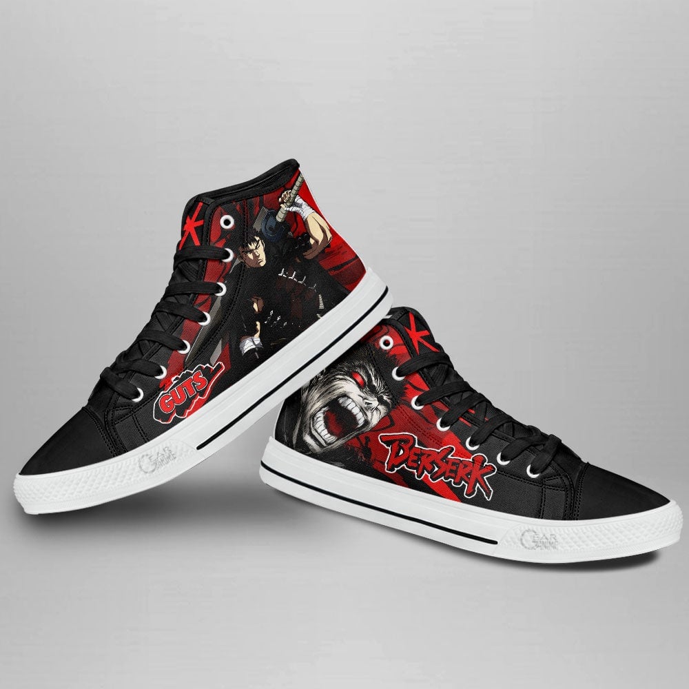 Berserk Guts High Top Shoes Custom Anime Sneakers