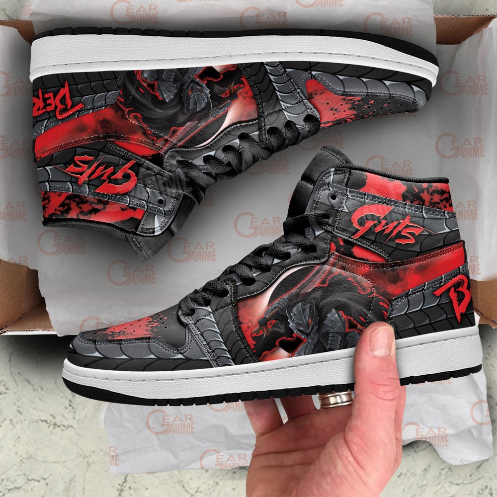 Berserk The Berserker Armor JD Sneakers Shoes, Air Jordan Hightop