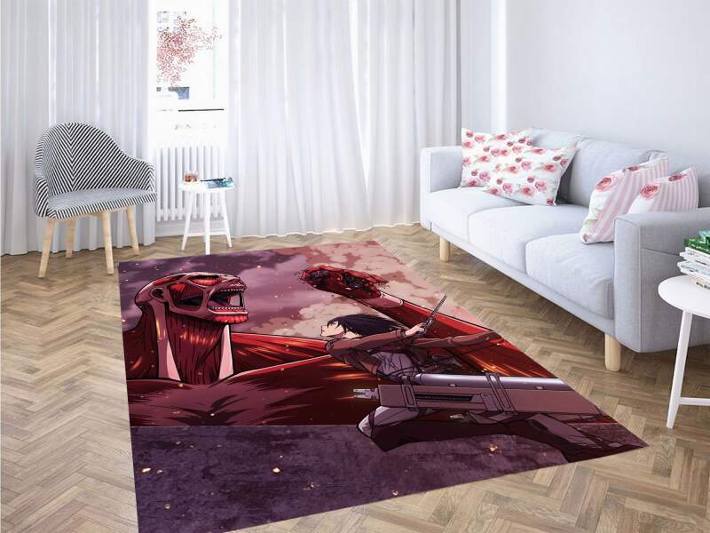 Bertolt Atttack The Wall Carpet Rectangle Rug