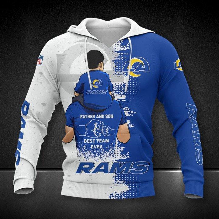 Best-Buy Los Angeles Rams Father And Son Best Team Ever 3D All Over Print Hoodie
