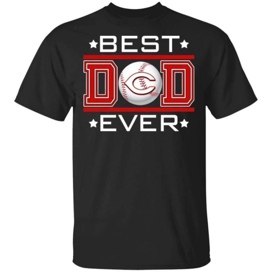 Best Dad Ever Cincinnati Reds T-Shirt For Dad