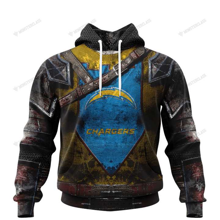 Best Los Angeles Chargers Warrior Customized Hoodie Jersey, Shirt