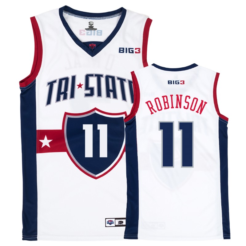 BIG 3 Nate Robinson #11 Men's White Jersey