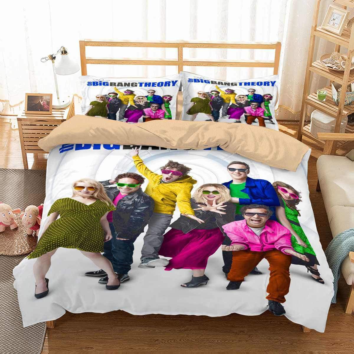 Big Bang Theory 3D Customized Duvet Cover Bedding Set