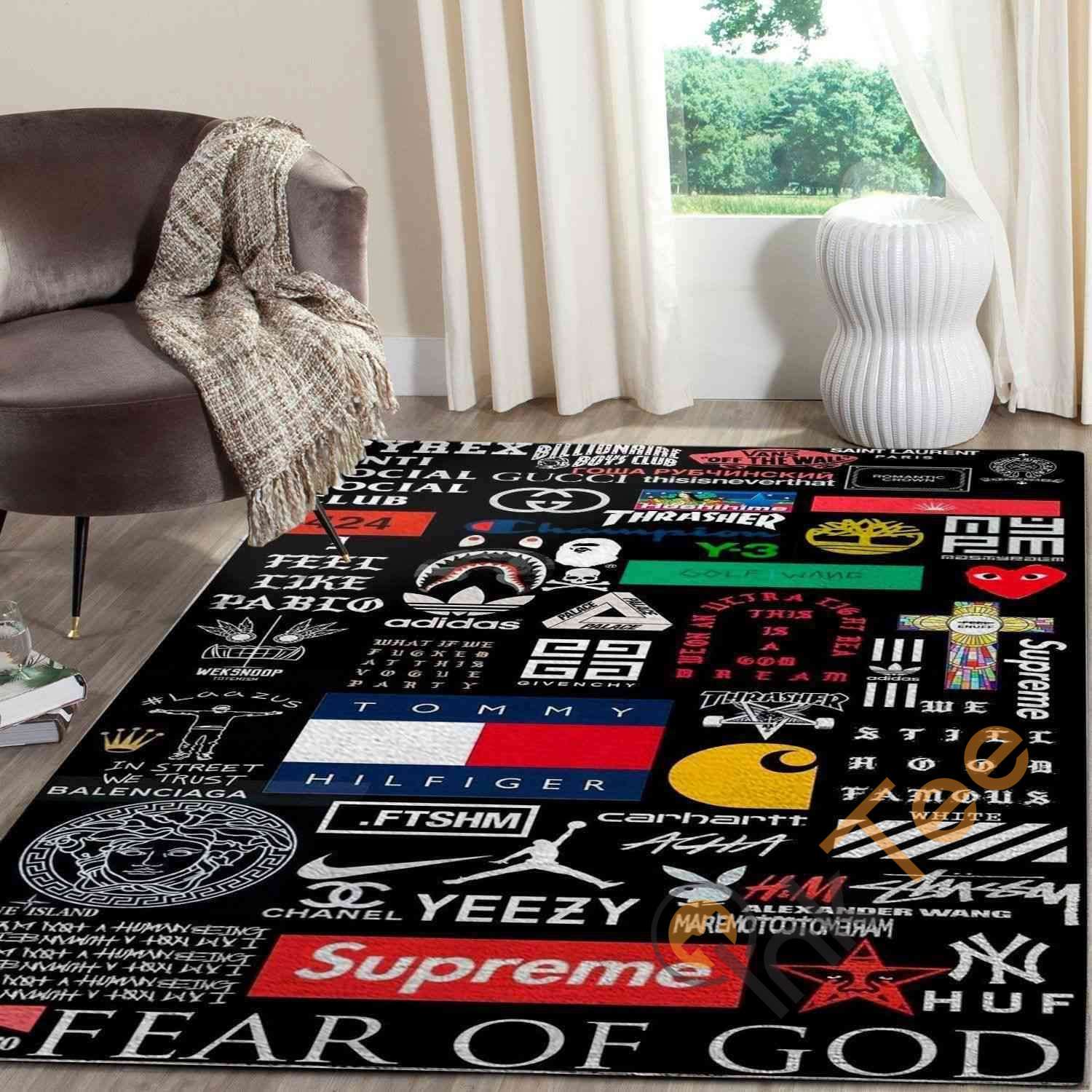 Big Fashion Brands Area Rectangle Rug