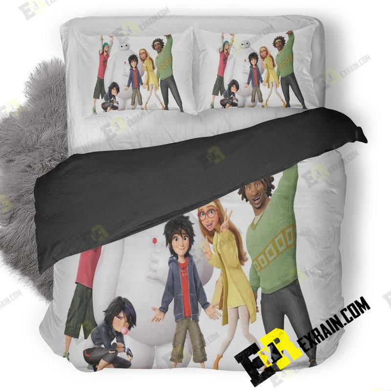 Big Hero Movie Desktop 3D Customized Duvet Cover Bedding Set