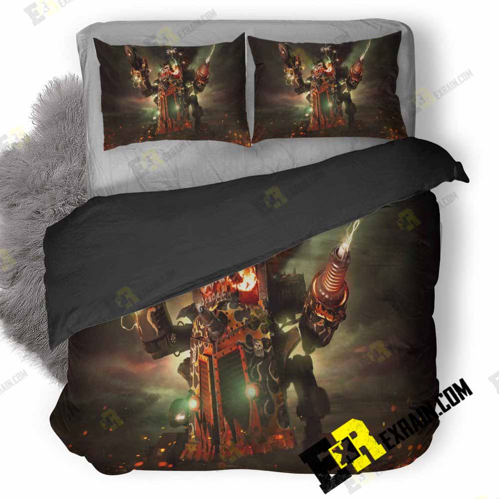 Big Kustom Beauty Da Morkanaut Warhammer 3D Customized Duvet Cover Bedding Set