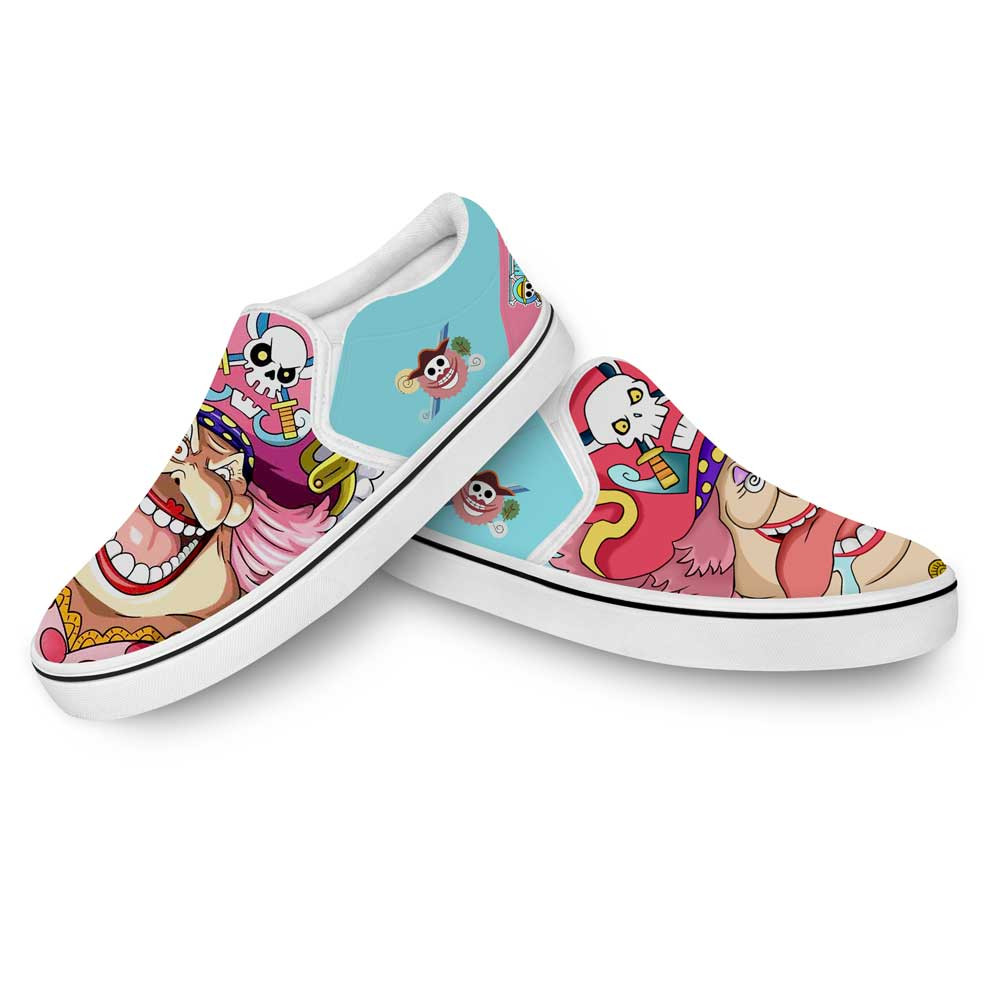 Bigmom Pirates Slip-On Shoes Canvas Custom Anime One Piece Shoes