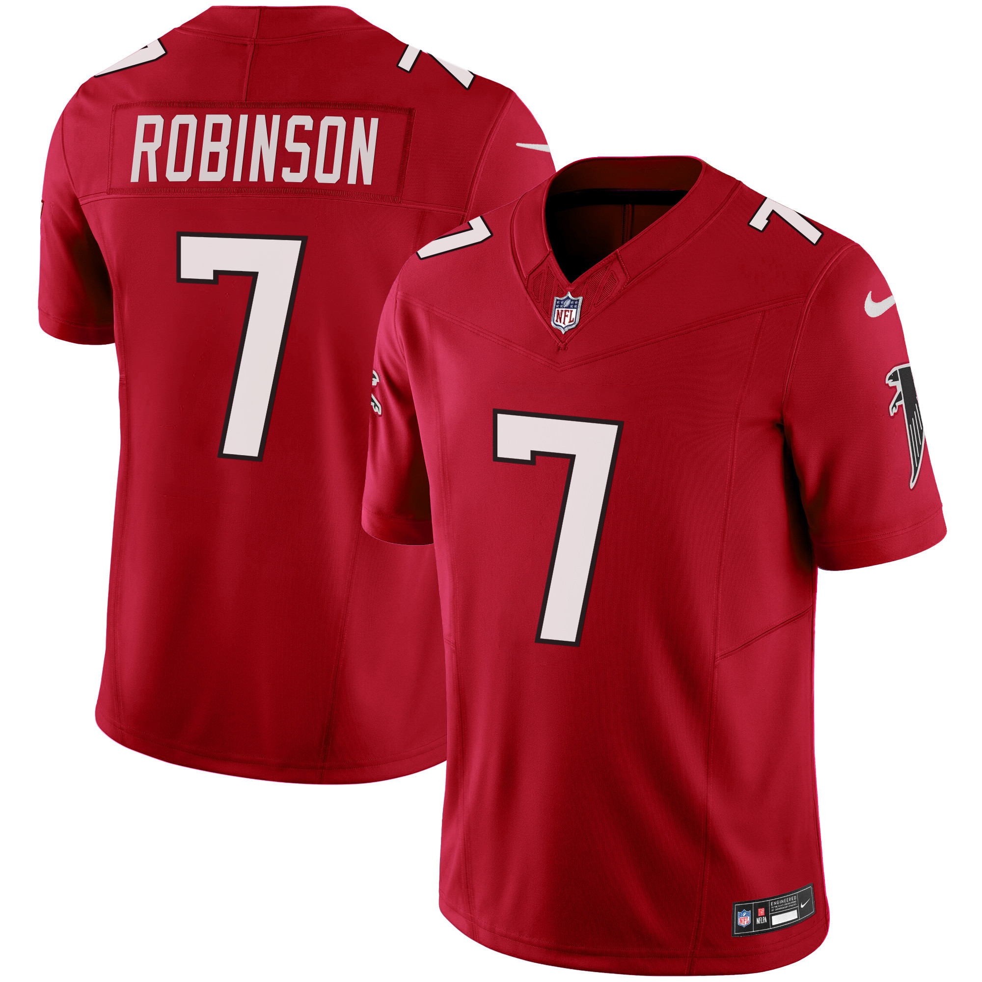 Bijan Robinson Men's Atlanta Falcons Vapor Limited Red Jersey - All Stitched