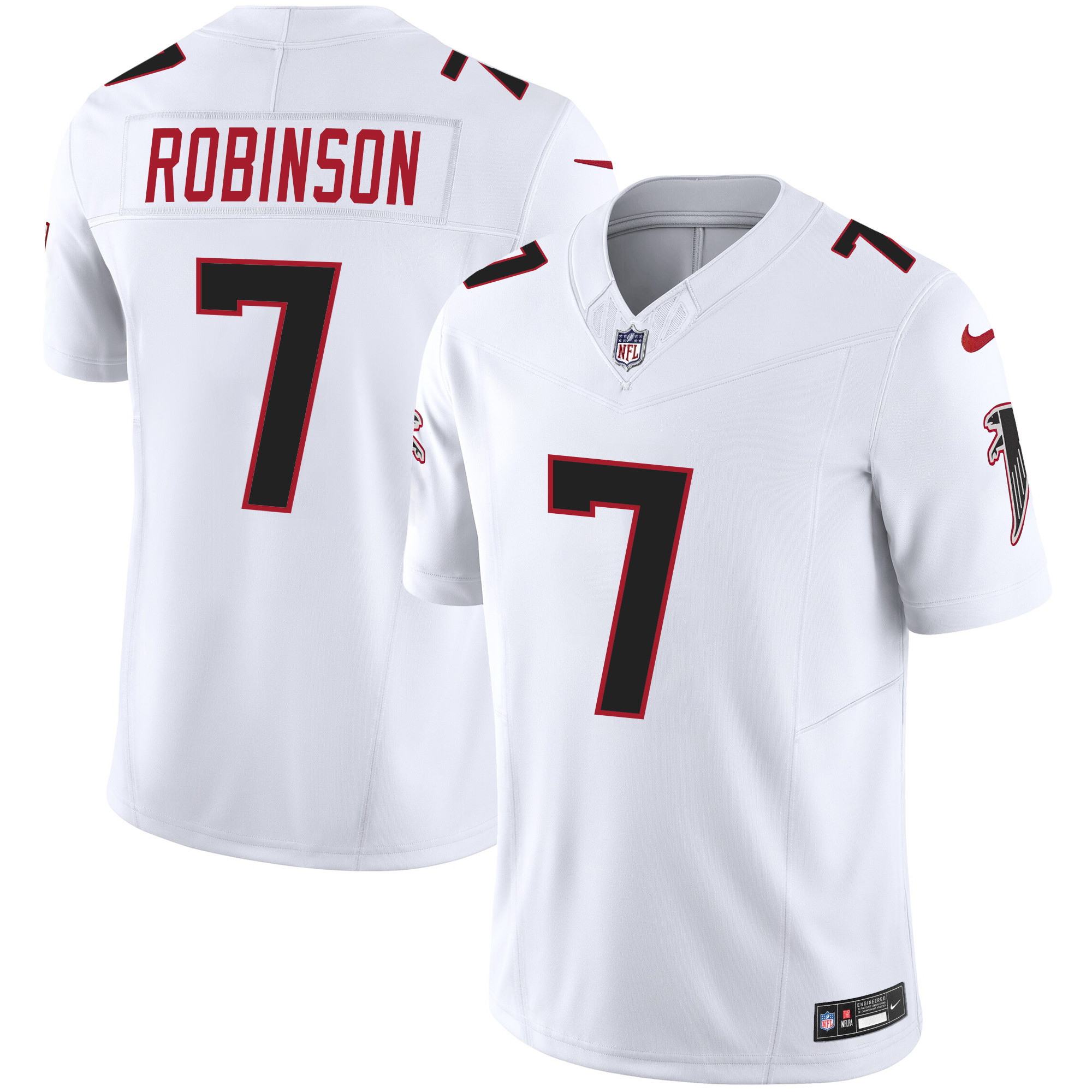 Bijan Robinson Men's Atlanta Falcons Vapor Limited White Jersey - All Stitched