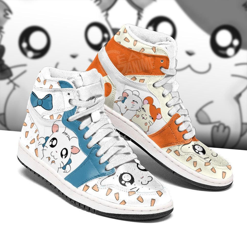 Bijou Hamtaro JD1s Sneakers Anime Manga Hamato Shoes, Air Jordan Hightop