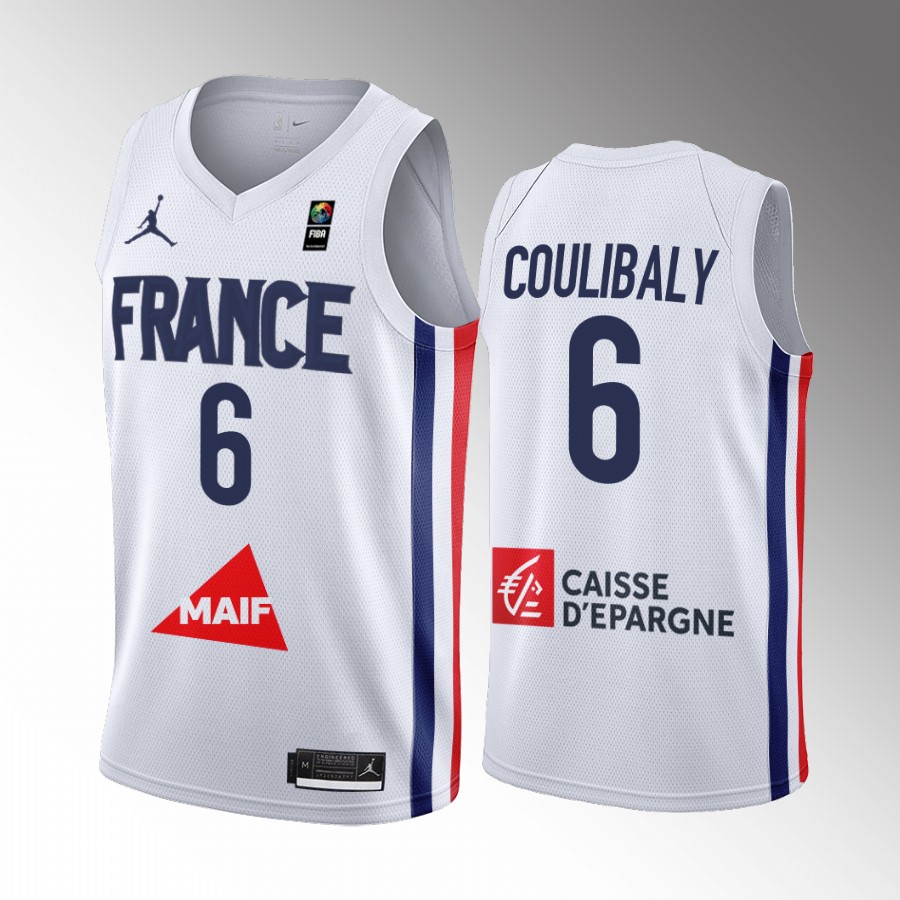 Bilal Coulibaly France FIBA U18 European Championship White Jersey #6