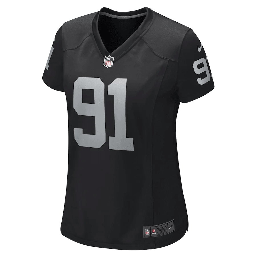 Bilal Nichols Las Vegas Raiders Women’s Stitched Jersey – Black