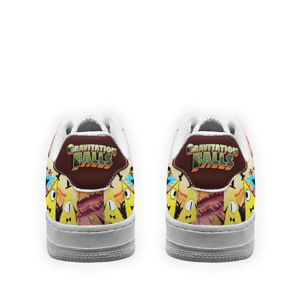 Bill Cipher Gravity Falls Air Sneakers Custom Cartoon Shoes