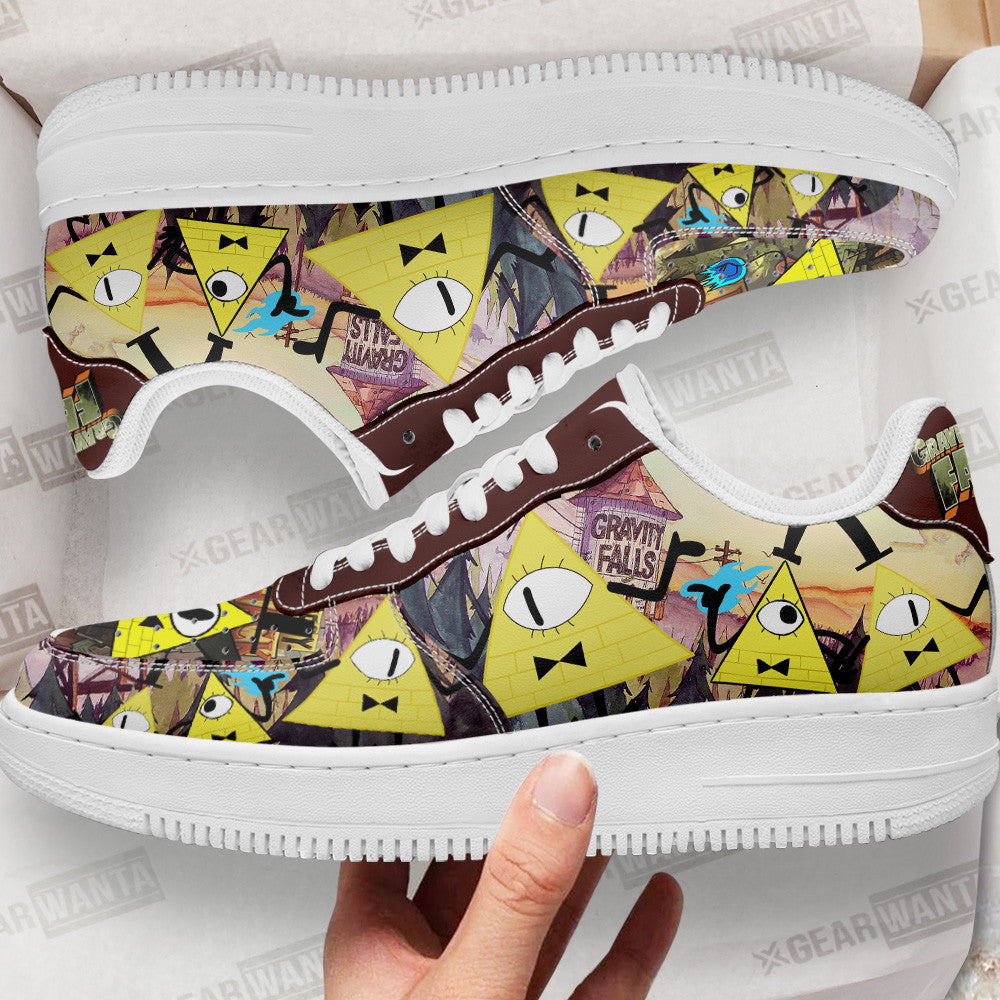 Bill Cipher Gravity Falls Air Sneakers Custom Cartoon Shoes