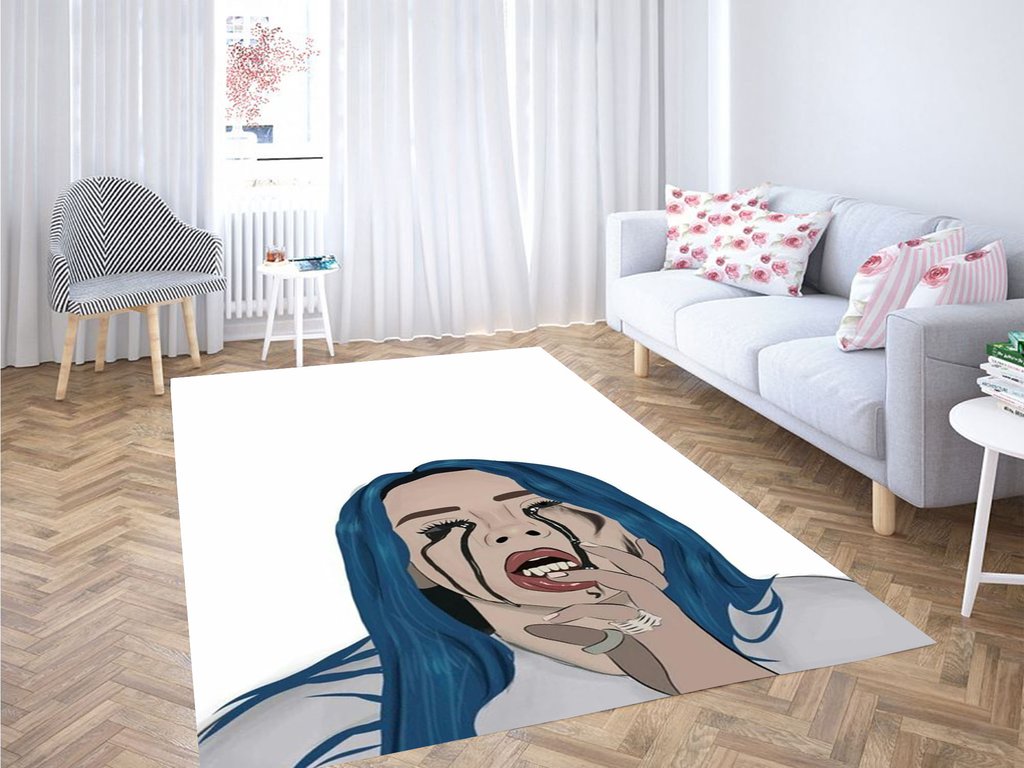 Billie Eilish Living Room Modern Carpet Rectangle Rug